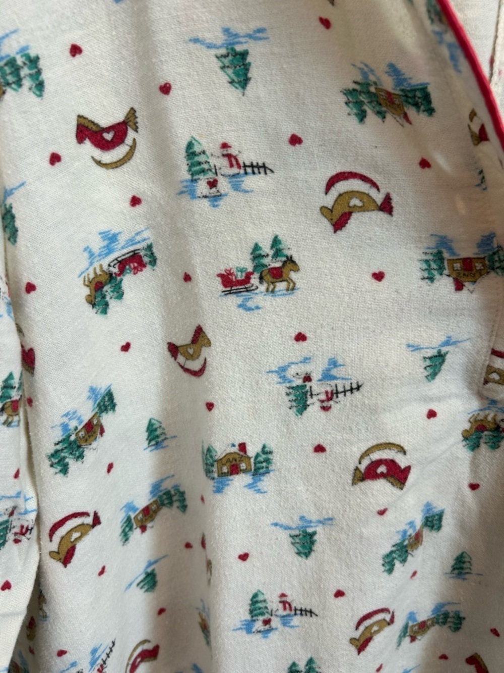 Lanz of Salzburg Holiday-Print Women's Nightgown no size tag L GUC - Picture 3 of 6